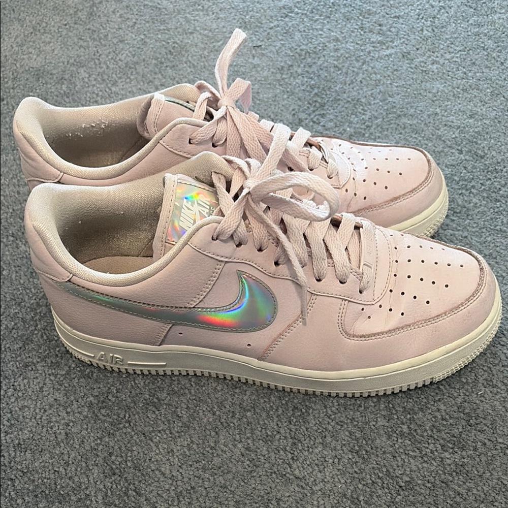 Nike air iridescent pink sneakers